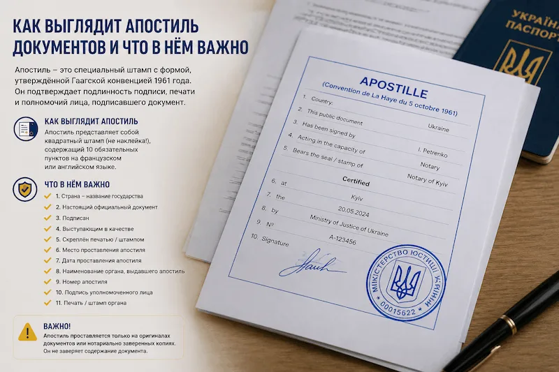 Как выглядит апостиль документов