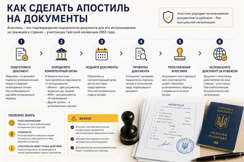 Как сделать апостиль на документы