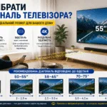 Як вибрати діагональ телевізора