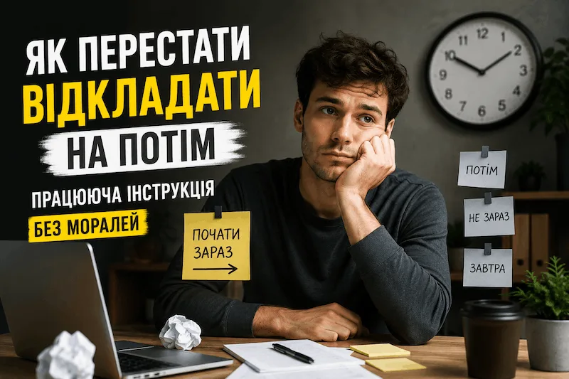 Як перестати відкладати справи на потім